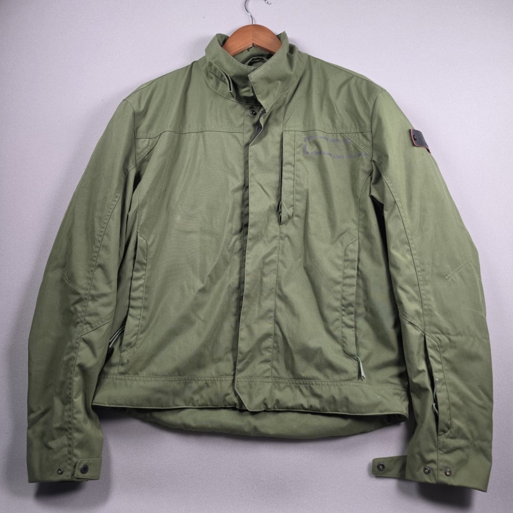 Dainese Kirby D-Dry Motorcycle Jacket Mens 44 Bronze Green Waterproof Urban Moto